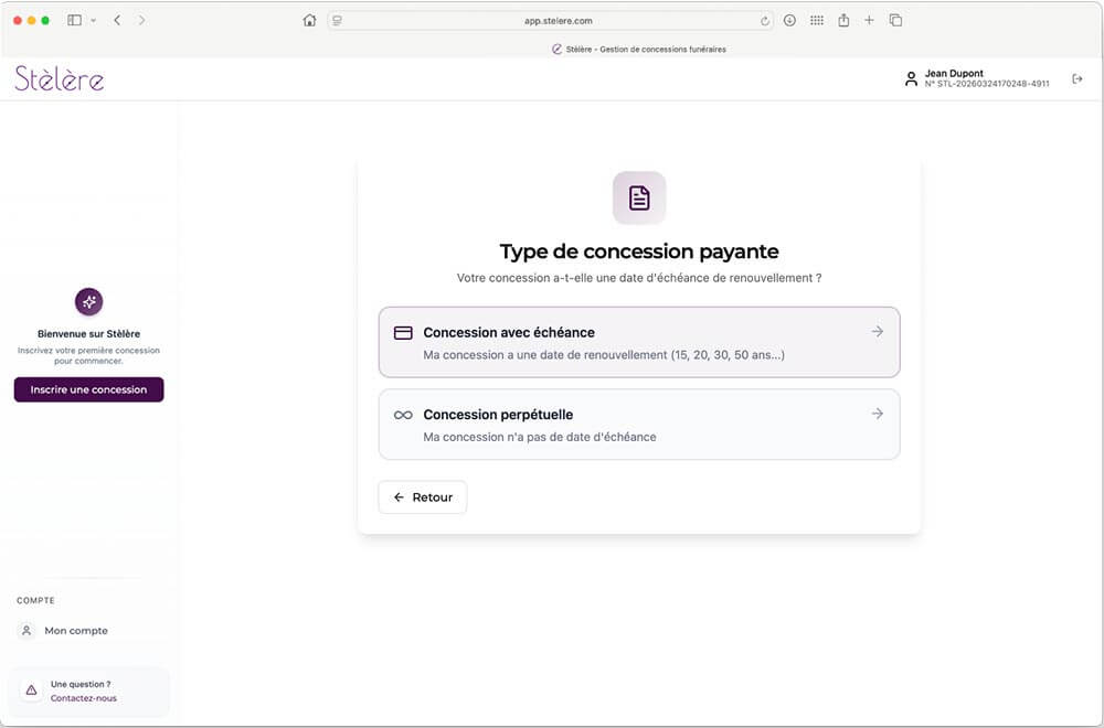 Mode d'emploi pour inscription et gestion de sa concession funéraire sur Stèlère