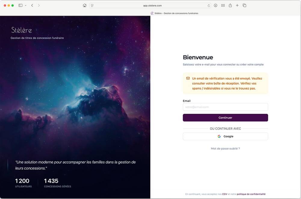 Mode d'emploi pour inscription et gestion de sa concession funéraire sur Stèlère